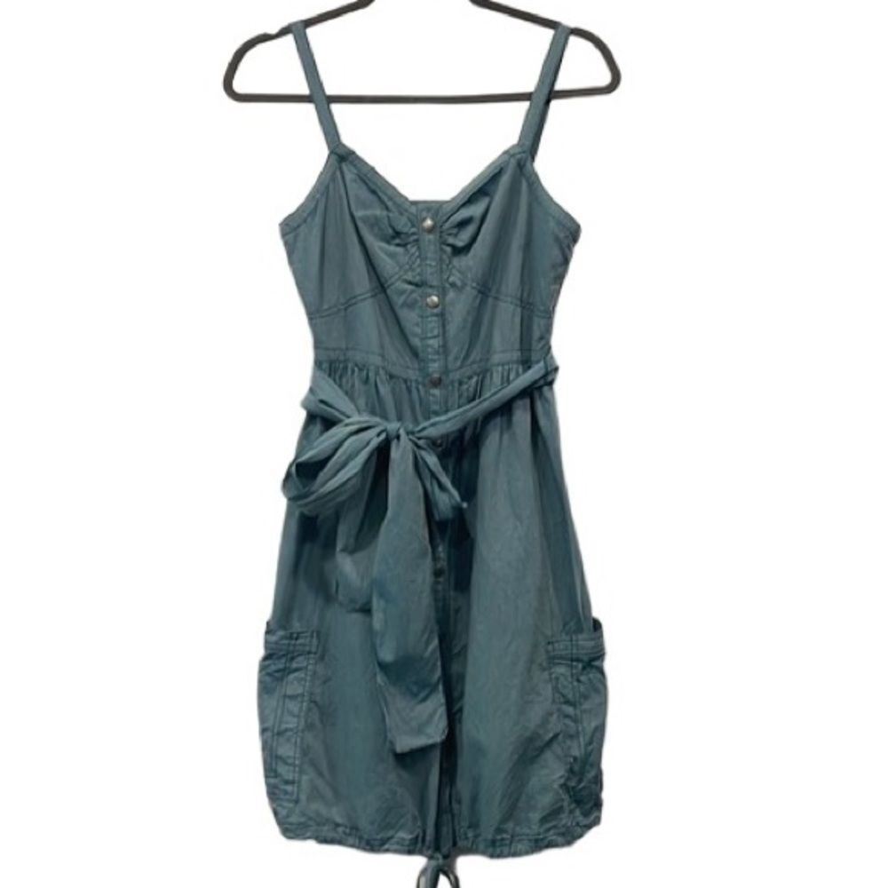 Zac Posen for Target Women’s Dress Chambray Bustier Bodice Bubble‎ Skirt Sm Blue